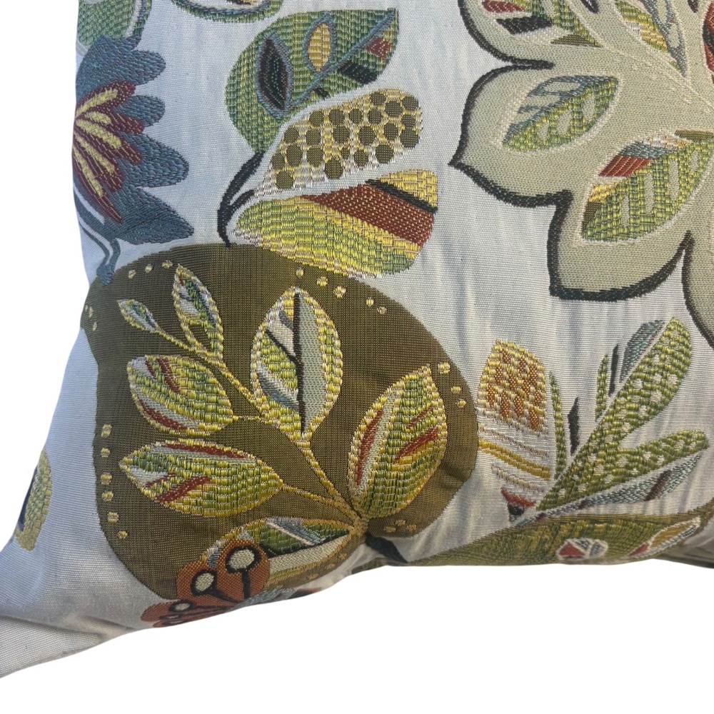 Tropical Bird Tapestry Throw Pillow Cockatoo Toucan Botanical Square Decor Tan - Picture 6 of 10